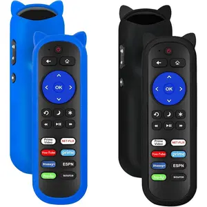 Pack of 2 IR Remote for Roku TV Remote, for All Roku Built-in TV, for TCL Roku/Onn/Insignia/Hisense/Element/Sharp/Haier/Hitachi/LG/Sanyo/JVC/Magnavox/RCA/Philips/Westinghouse with Anti-Lost Cover