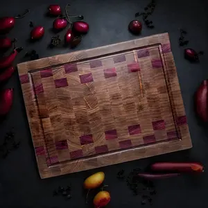 Black Walnut End Grain Cutting Board 14in x 10in x 1in