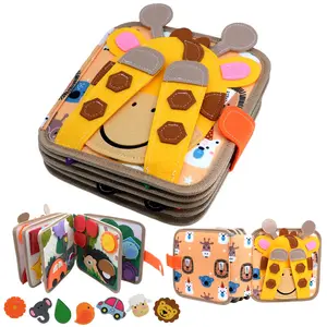 Montessori Felt Quiet Book | 3D Soft Cloth Activity Book for Kids Ages 3–6