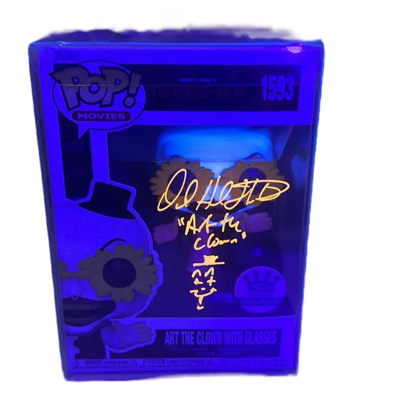 Funko Pop Vinyl Collectible Figure - Art the Clown with Glasses, Signed Terrifier Merchandise