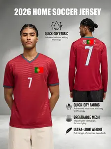 Men's Red #7 Ronnie Siuu 2026 Home Soccer Jersey