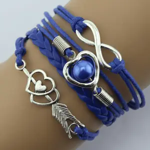 Cupid Arrow Stickable PU Leather Bracelet Stickable Bracelet