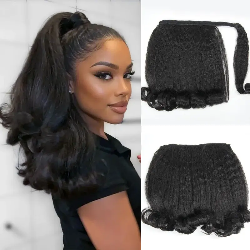 【New In】ISEE HAIR Kinky Straight Ponytail & Clip-In Hair Extensions 100% Human Hair Instant Volume Half Up Half Down Wig Instant Look Vacation Hair #SummerWins #DealsForYouDays 【New In】ISEE HAIR Kinky Straight Ponytail & Clip-In Hair Extensions 100% Human Hair Instant Volume Half Up Half Down Wig Instant Look Vacation Hair #SummerWins #DealsForYouDays