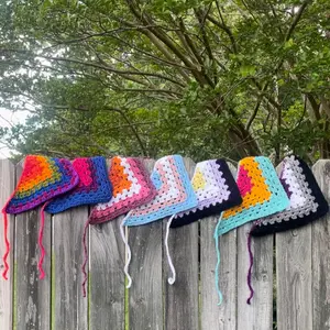 Crochet Pride Flag Bandana