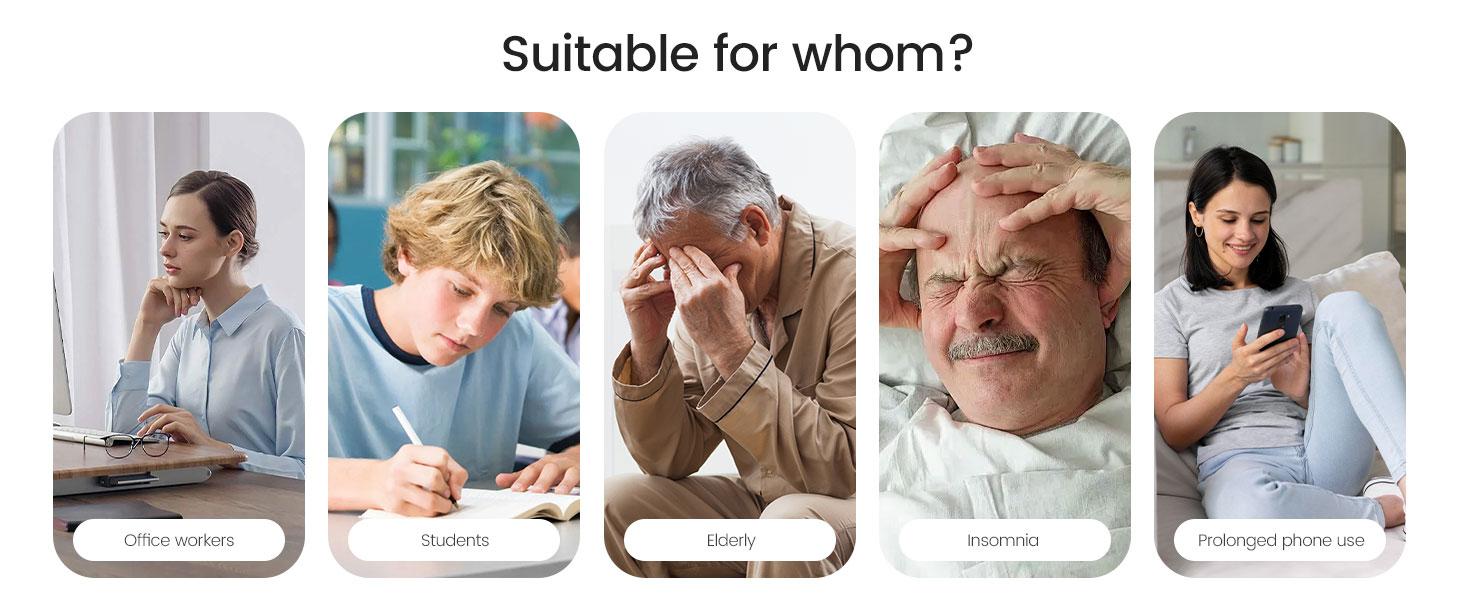 Electric Head Massager for Headaches, Eye Massager with 6-Level Heat, 6-Zone Kneading Temple Massager & Migraine Massager, Rechargeable Head and Eye Massage for Stress Relax Electric Head Massager for Headaches, Eye Massager with 6-Level Heat, 6-Zone Kneading Temple Massager & Migraine Massager, Rechargeable Head and Eye Massage for Stress Relax