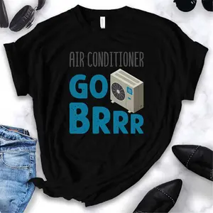 Funny Hvac Technician Air Conditioner Go Brrr T-Shirt