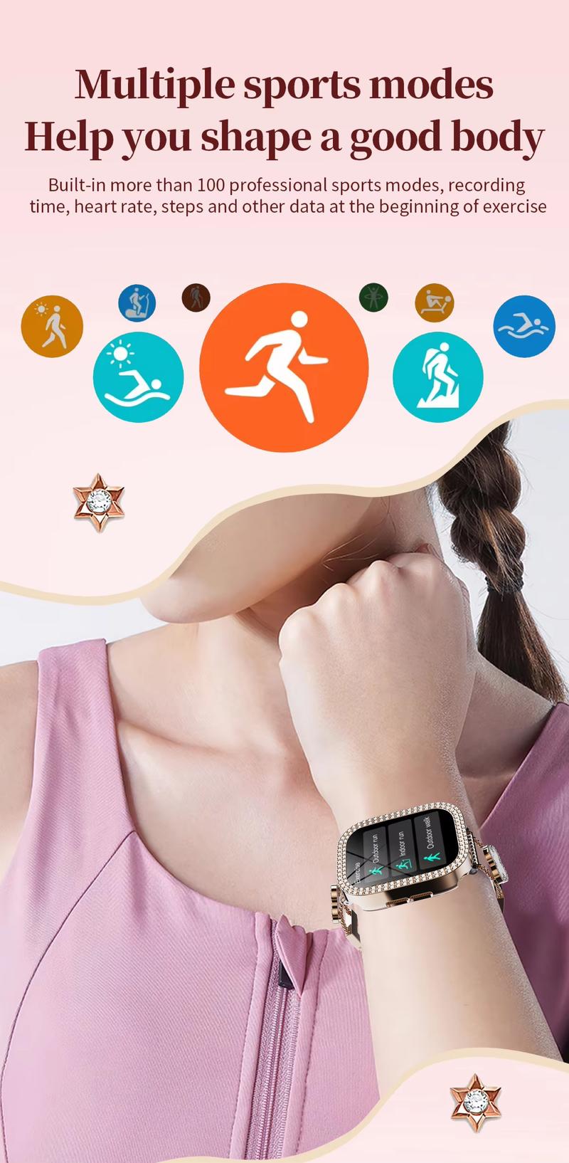 2026 Fashion Smart Watches for Women, Touch Screen Watch, Answer/Make Calls/100+ Sports Modes/Message Reminder, DIY Watch Dials, Wearable Devices, Smart Watches for iPhone/Andriod, Gift for Wife, Girl Friend 2026 Fashion Smart Watches for Women, Touch Screen Watch, Answer/Make Calls/100+ Sports Modes/Message Reminder, DIY Watch Dials, Wearable Devices, Smart Watches for iPhone/Andriod, Gift for Wife, Girl Friend