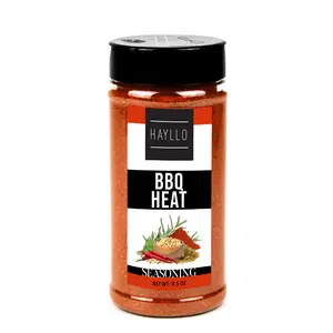 Hayllo BBQ Heat: 9.5 oz Flavorful Seasoning with Two-Way Flip Cap