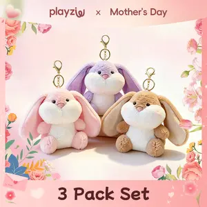 【Easter Bunny Pack】Cute big-eared rabbit keychain, bag hanging decoration, suitable for girls and women, gift item