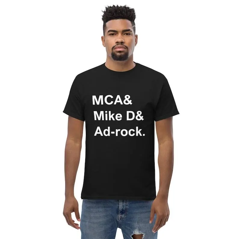 Women's Short-Sleeve Round Neck T-Shirt - Beastie Boys MCA, Mike D, Ad-Rock Graphic Print Hip Hop Tops, Casual Machine Wash Tshirt, Shortsleeve