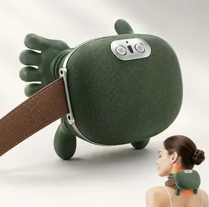 6D Handmade Neck & Shoulder Massager, USB-powered heat therapy, deep relaxation for shoulders and legs, suitable for home and outdoor use
