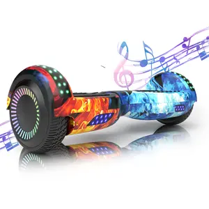 Dual Motor LED Scooter All-terrain Self-Balancing Hoverboard with Colorful LED Lights, 300W Motor, 7.5 mph Max Speed – Gifts for Girls & Boys Wheel Weights tiktokshopspringglowup summervibes