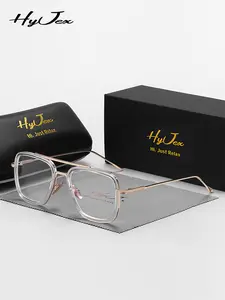 1 Piece Hyjex Unisex Square Full Frame Glasses Meticulous craftsmanship Refined design
