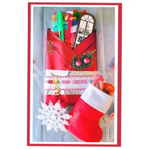 'Tis The Season - Blind Date with a Book, Holiday Book Bundle, Festive Gifts, Hand Decorated & Wrapped, Bookish Gifts for her, Includes Mini Stocking, Ornament, Face Mask, Jewelry, Pen, Highlighter, Stickers, and more.