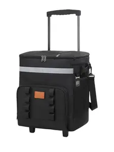Detachable Rolling Lunch Insulator Bag, 35L Capacity, Thickened Insulated Waterproof Cooler, Portable Handbag for Office, Gym, Yoga, Picnic, Travel, Insulated Lunch Bags