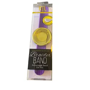 BTL Braider Band, Adjustable band, Gel Pot, Purple and Black