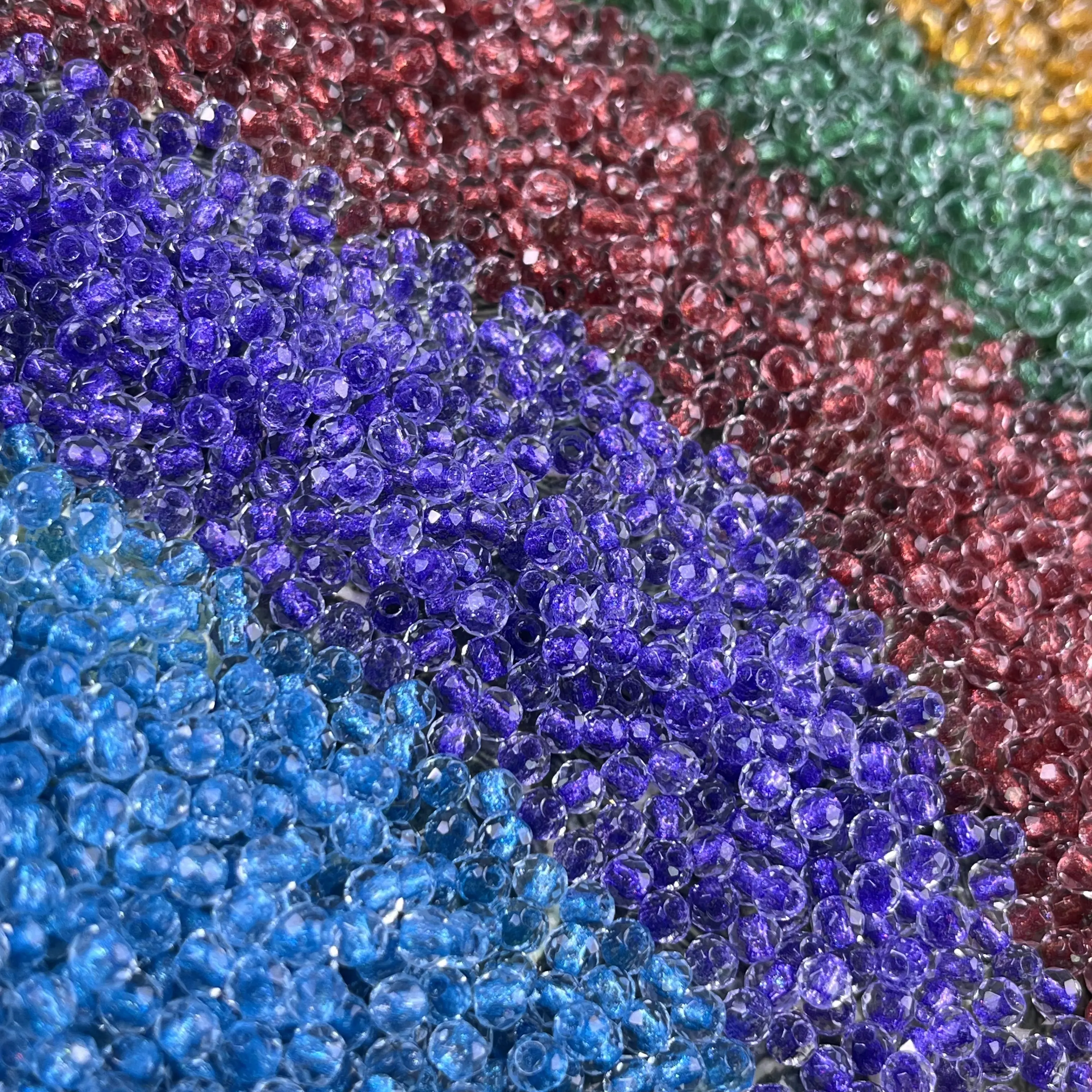【M1-20】【For Jewelry】shiny facted disco Seed Beads  (4mm) /30ML Jewelry Diy