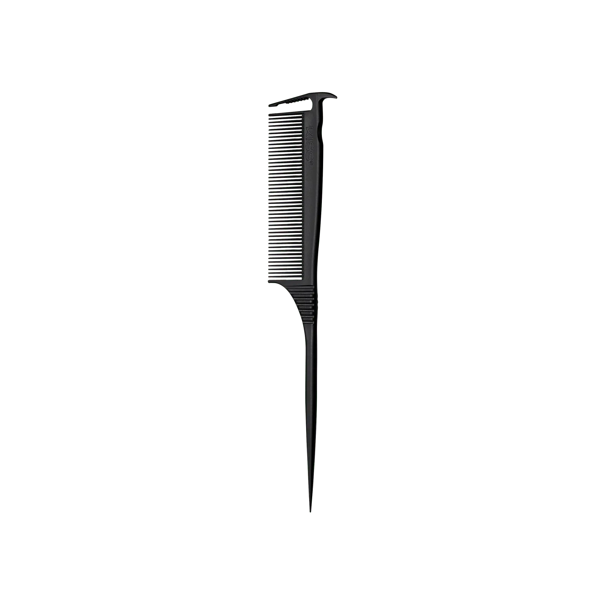 Kiss Colors & Care Carbon Fiber Axe Rat Tail Parting Comb | Parting Comb, Rat Tail Comb