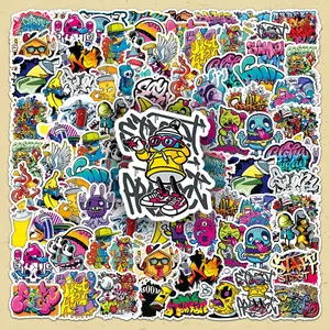 Graffiti Sticker, Funny Stickers, 100pcs/set DIY Decorative Sticker, Scrapbooking & Stamping Supplies for Phone Case, Computer, Guitar, Bag, Water Cup, Scrapbook