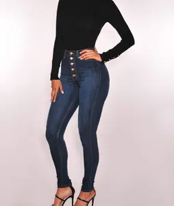 Women's jeans fashion high waist sexy stretch slim jeans women riden jeans Denim Jegging Pants