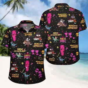 Princess Donut And Mongo Hawaiian Shirt, Dungeon Crawler Carl Shirt, Fantasy Book Shirt For Fan, Bookish Hawaiian Shirt