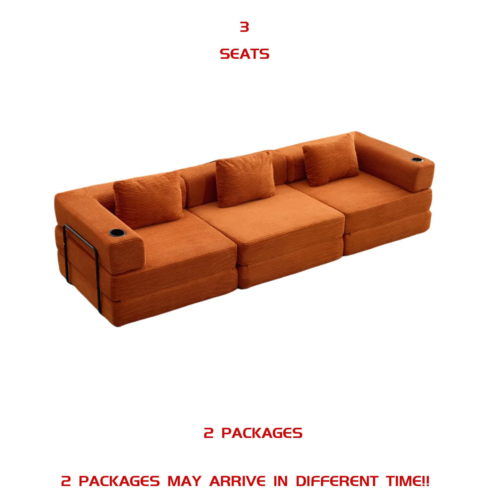 Orange - 3 seats
