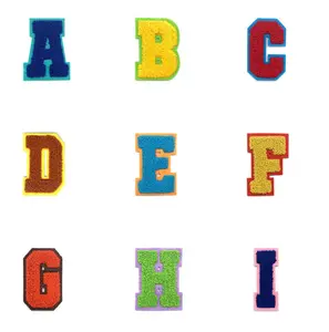 Multi-Color Mini Varsity Letters- Iron Chenille Patches