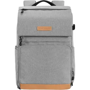K&F Concept 22L Camera Case for Photographers Large Capacity Camera Bags with Raincover, 15.6 Inch Laptop Compartment for Camera Drone Bags