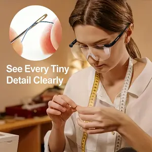 Portable Reading Magnifier, Frameless Design, 300% Magnification, Ideal for Sewing, Small Batch Crafts, Repair Work, Plastic Material, Portable Magnifying Glass