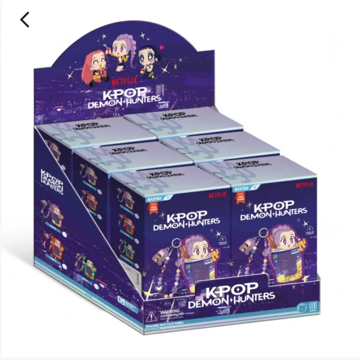 Kayou-Offical Kpop Demon Hunters  PVC Acrylic Card Sleeve Blind Box 6regular+1secret，6box/case