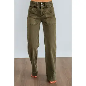 Bennett Mica Jeans - Dark Olive