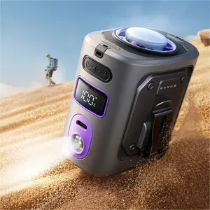 MUXNW Portable Waist Clip Fan: Mini 100-speed 14,000 RPM cooling fan wear on belt, under clothing, pants waistband for workers