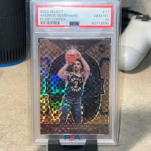 2022 Select Rookie Andrew Nembhard Plaid Copper Foil PSA 10 #41/49