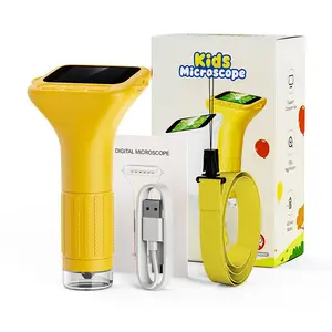 1000x Handheld Digital Microscope, 2-Inch IPS HD Screen, 1080P Lens, Portable USB Camera, Kids Science Toy, PC Compatible, Ages 3-12