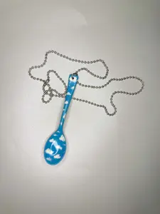 Custom Spoon Jewelry - Hand-Painted, Lightweight, Available as Earrings or Necklace, Unique Personalized Accessory