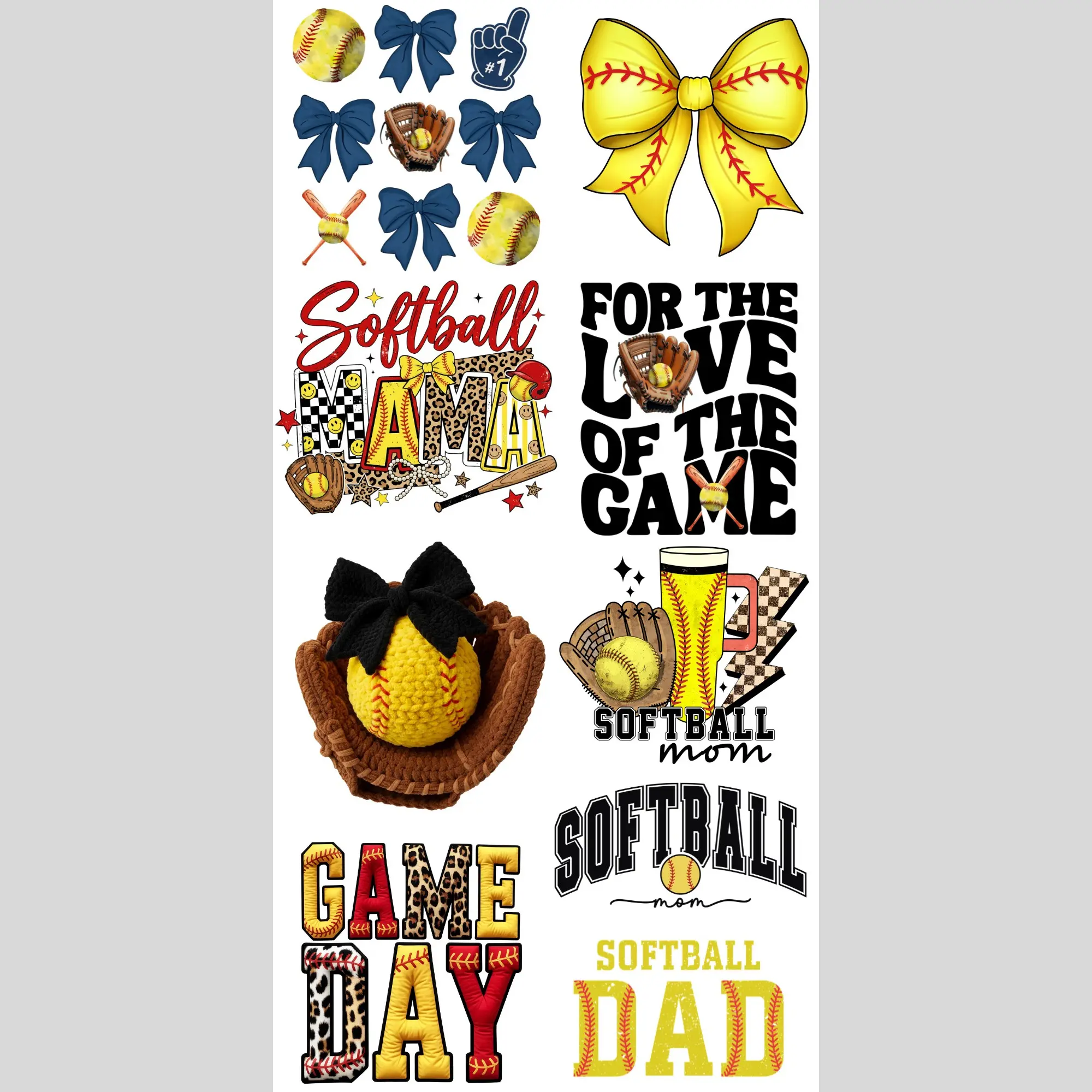 Baseball Bundle (9 images) - DTF Transfer