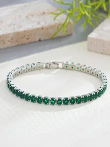 14k Gold Plated Colorful Tennis Bracelets for Women, Trendy Tennis Bracelet with Colored Cubic Zirconia, Hypoallergenic Jewelry Gifts