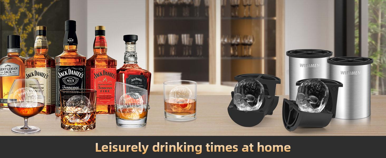 Drink Like a Rebel!  Crystal Skull Ice Balls for Whiskey & Cocktails Silicone Utensils Stainless Steel #SkullIce #DrinkUpgrade Kitchen