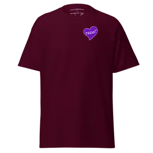 razel™ Purple Hearted/razel™ Face QR Code Tee (Front/Back)