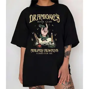 Dramione's Book Club TShirt/Sweatshirt/Hoodie, Malfoy Always Comes For Me Manacled Wizard Fandom Outfit, Bookish Dark Academia Merch, Fanfiction-Inspired Apparel, Best Gift Idea