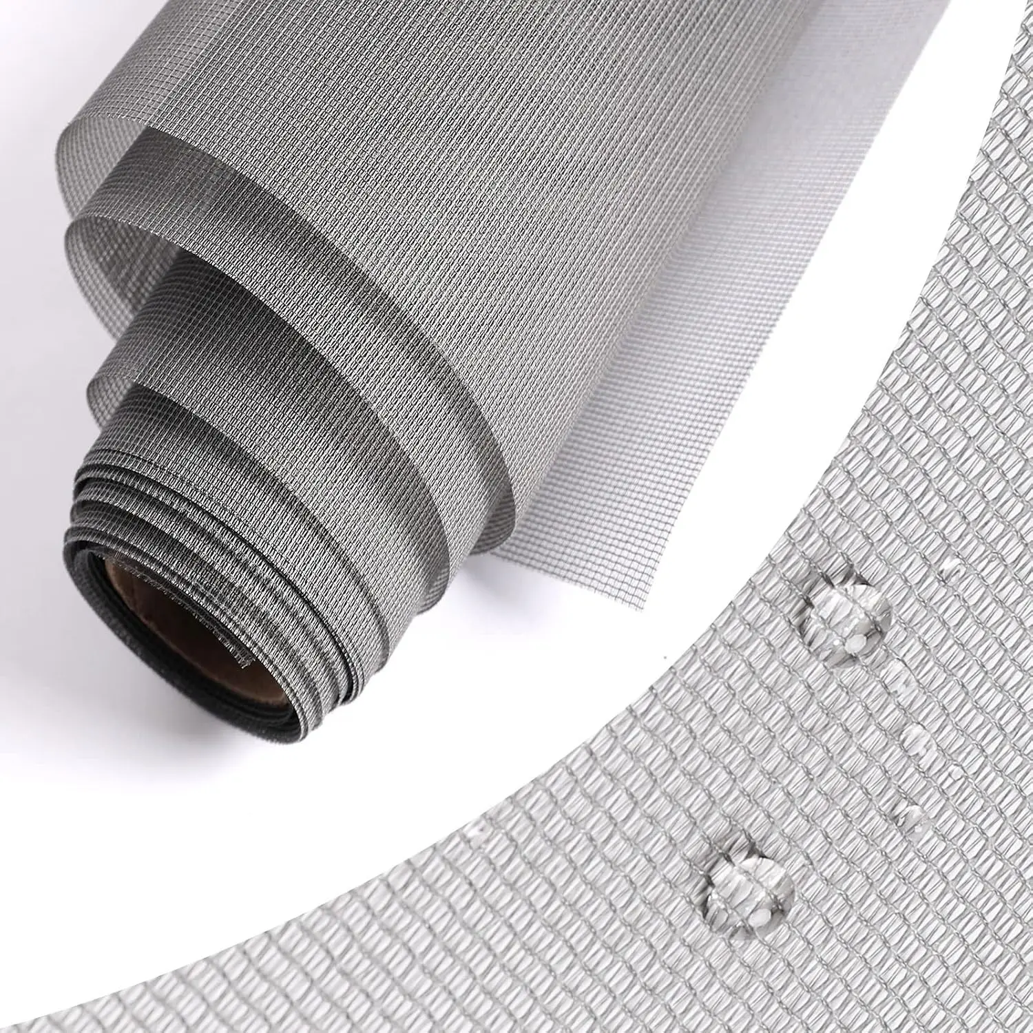 High Density Screen Pollen Proof Net Dust and Pollen Proof Screen Mesh Replacement Door and Window Mesh(37"x99",Gray)