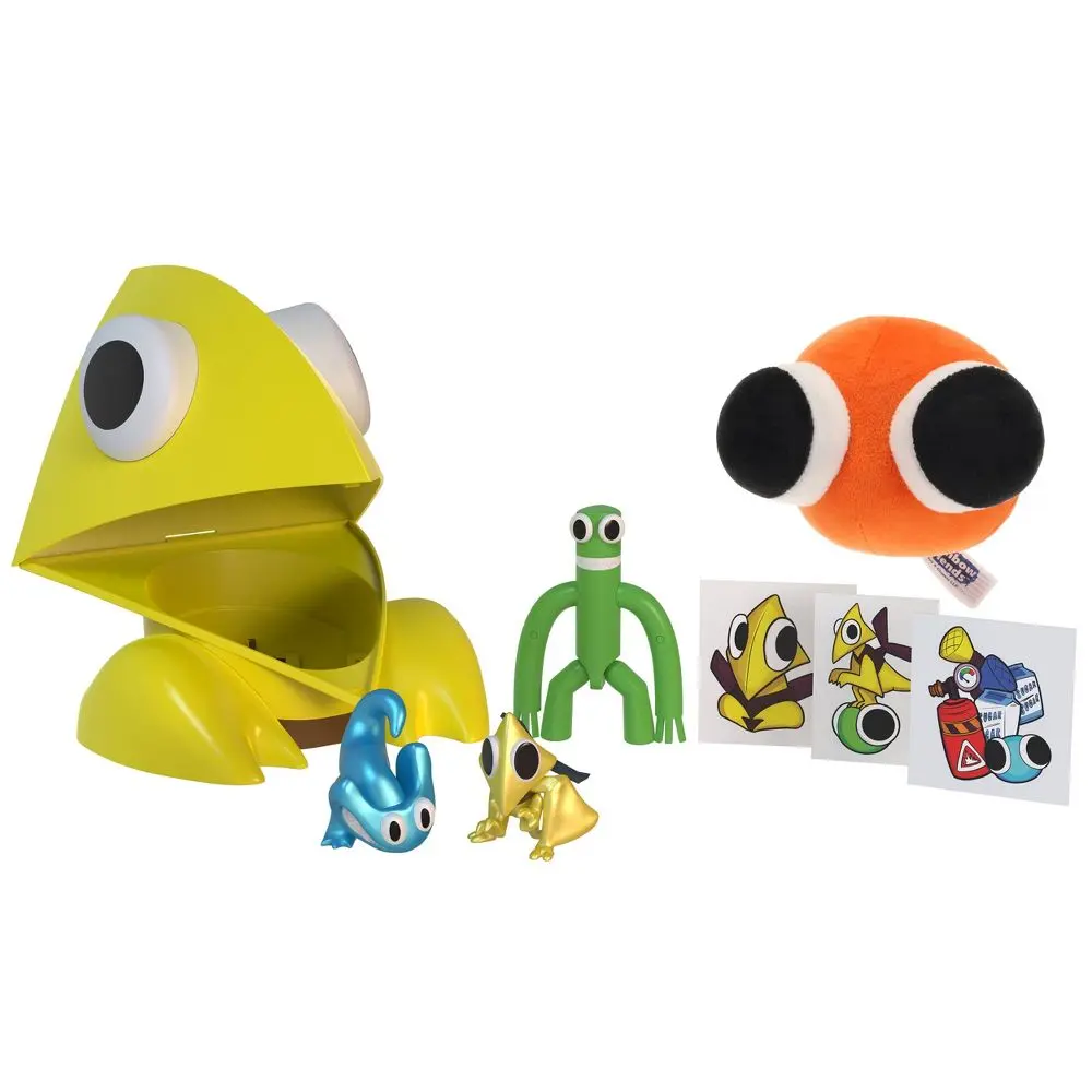 Rainbow Friends Collector Bundle Set w/ Reusable 9" Yellow Storage Container