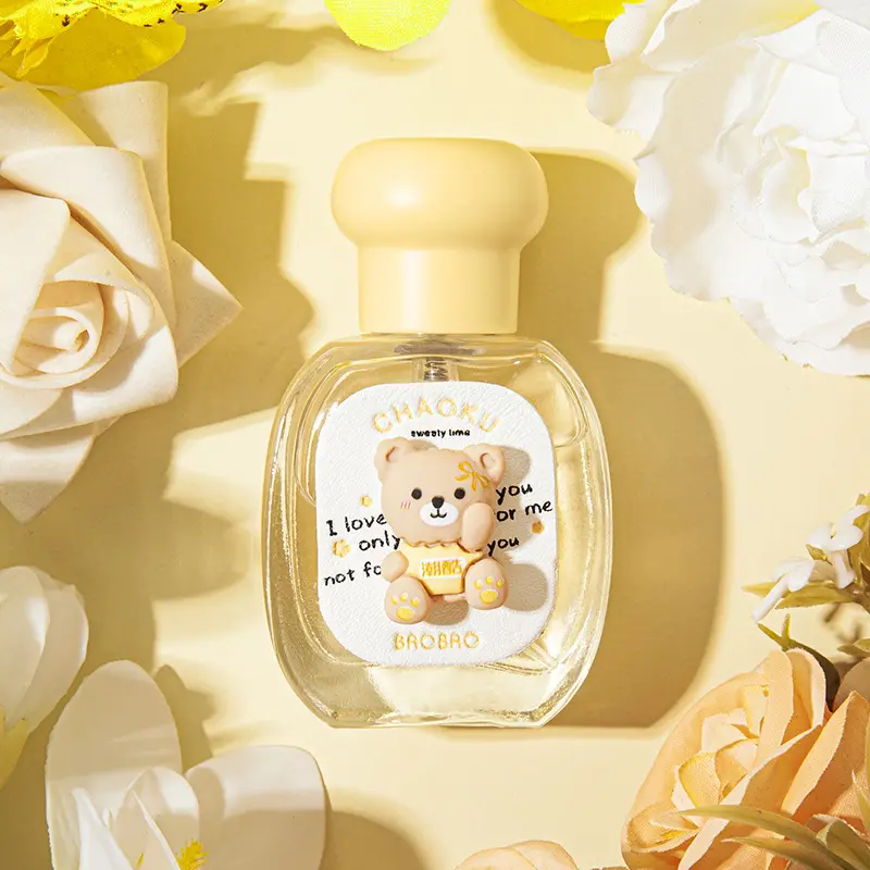 Cute Bear Design Perfume,  Long Lasting Natural Light Fragrance for Women, Daily Use Fragrance for Women & Girls, Perfume for Women, Mini Perfumes