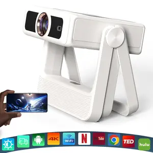 XBJ A5 Pro Smart Projector, 4K Decoding, 1080P Smart Touchscreen, Android 12, Dual-Band Wi-Fi 6 (2.4G/5G), Bluetooth 5.4,400 ANSI Lumens, Auto Electric Keystone Correction – Premium Home Theater, Perfect Gift Choice