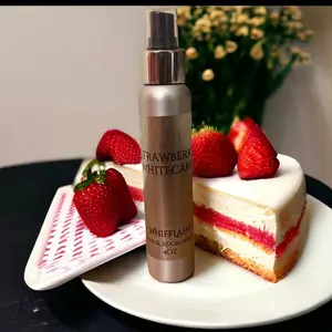 "Strawberry White Cake Room Spray - 4oz, Lush Strawberry & Vanilla Scent for a Sweet, Cozy Home Ambiance"