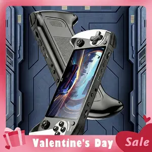 X9 Handheld Game Console, Rechargeable Portable Game Console with Built-in 10 Emulator Games, Handheld Wireless Gaming Console for Home & Travel, Protective Valentine's Day