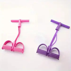 Multifunction Pedal Resistance Band,Eco-Friendly Natural Latex Yoga Stretching Band，Full-Body Workout at Home Gym