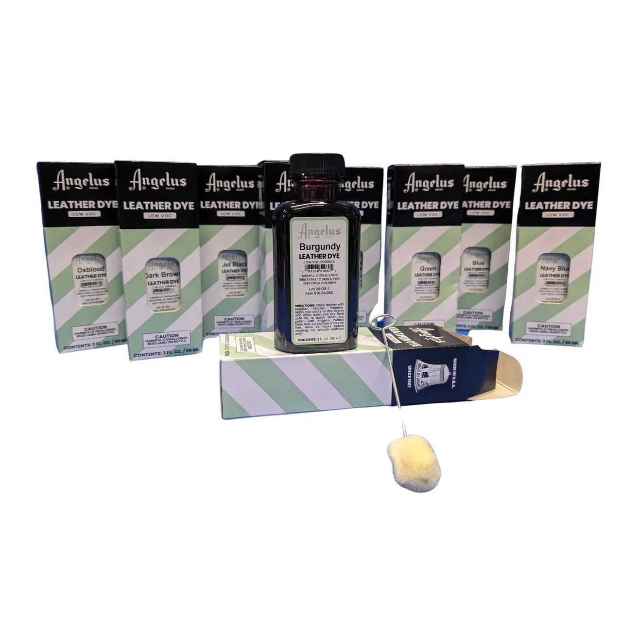 Angelus Low VOC Leather Dye  w/ Applicator (3.5 oz)
