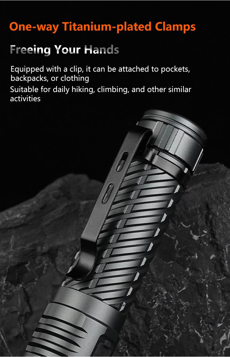 Rechargeable Flashlight Strong Light Ultra Bright Portable Outdoor Camping Flashlight Home Ultra Long Endurance Lighting Six Modes