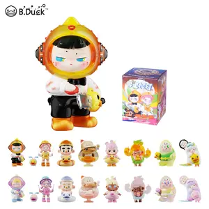 B.Duck Treasure Hunt Party Series Figures Blind Box, Mystery Box Single Box